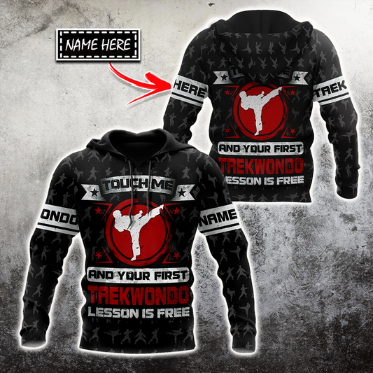 Customize Name Taekwondo Hoodie For Men And Women TNA26032104