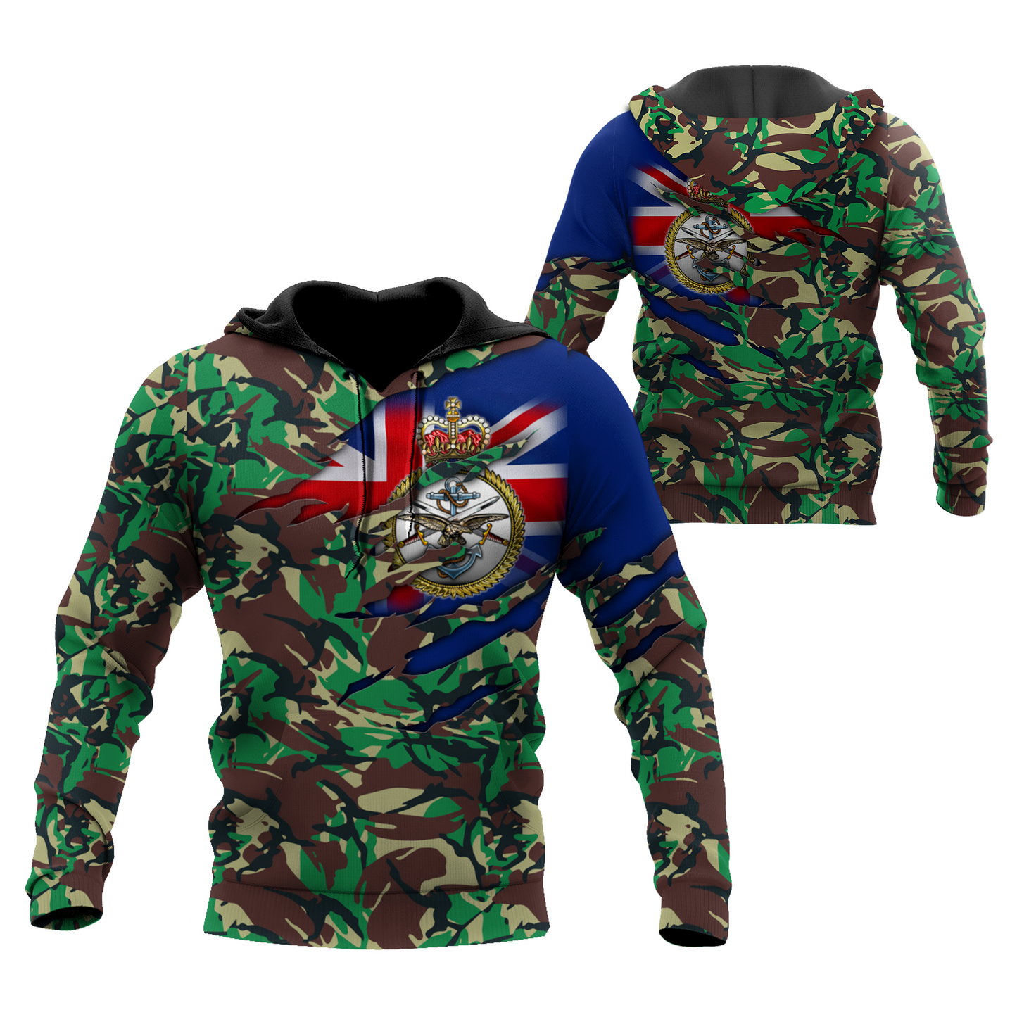 British Veteran 3D Printed shirts