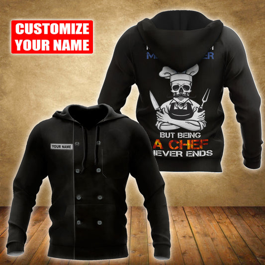 Custom Name Master Chef 3D All Over Printed Unisex Shirts