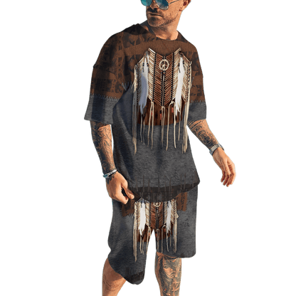 Native American 3D All Over Printed Combo T-Shirt BoardShorts