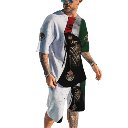 Skull Mexico 3D All Over Printed Unisex Shirts
