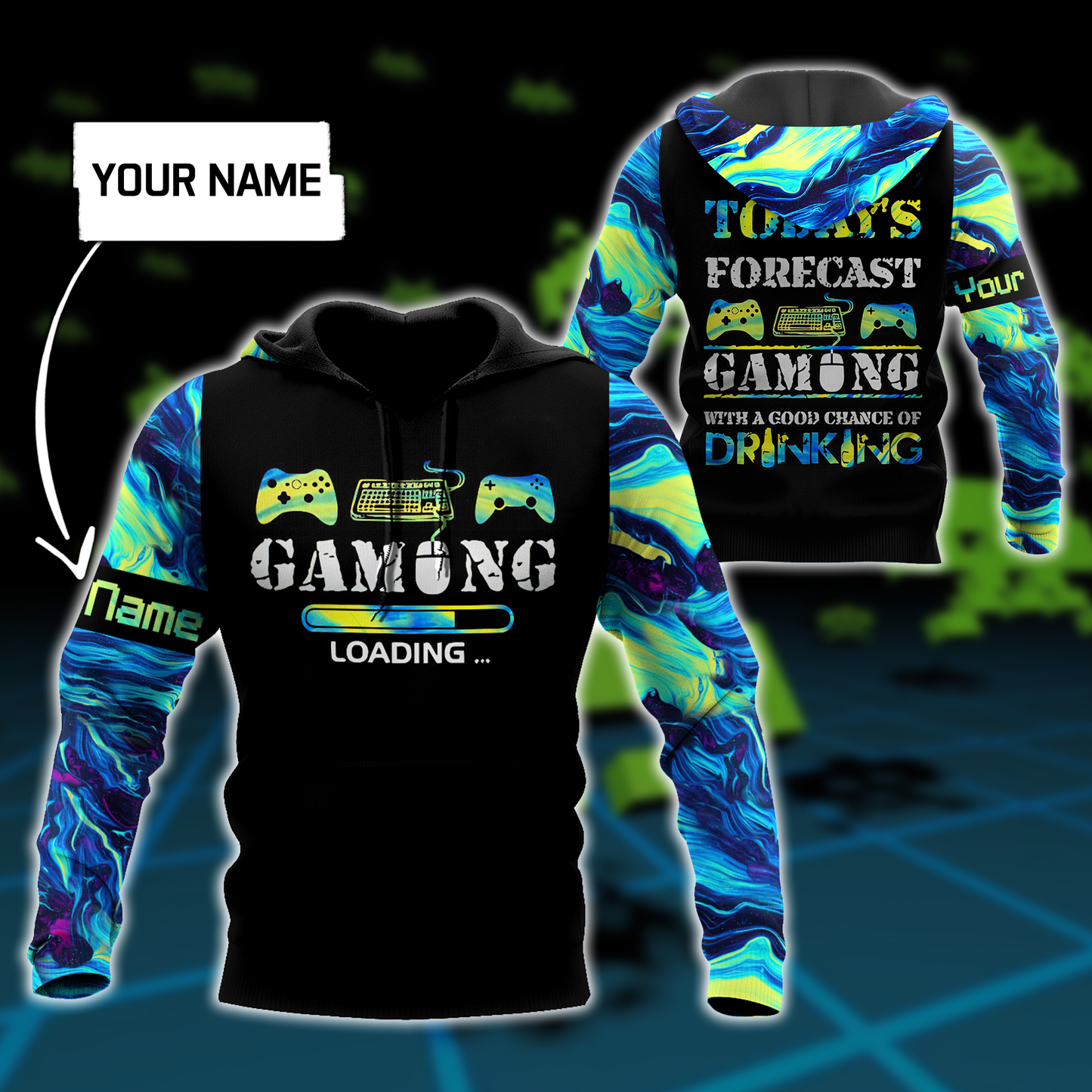 Today's Forecast Gaming Personalized Name SN29042104