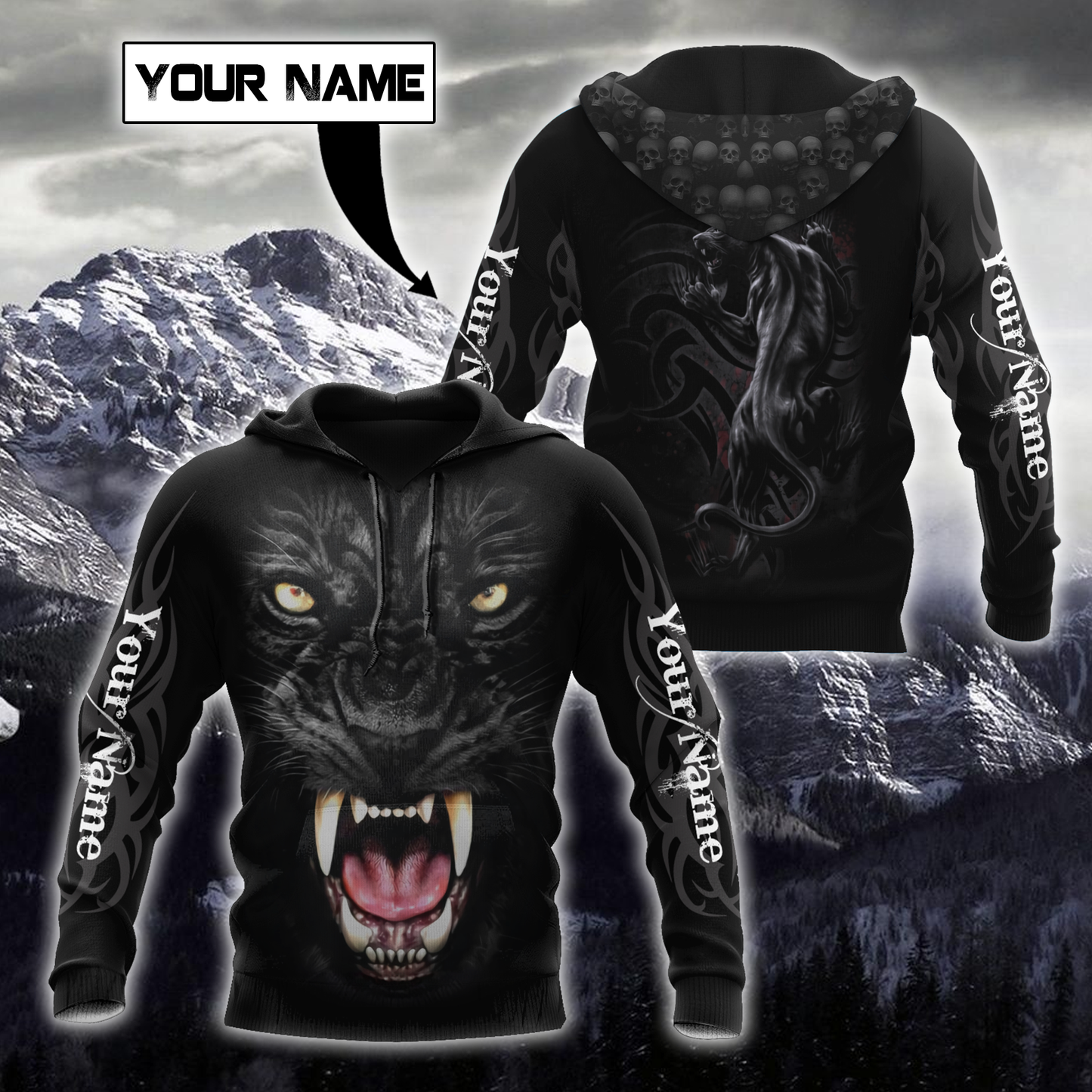 Customize Name Black Panther Hoodie For Men And Women DQB05052101