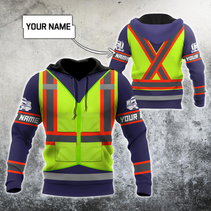 Personalized Trucker Safety 3D Printed Unisex Shirts TN
