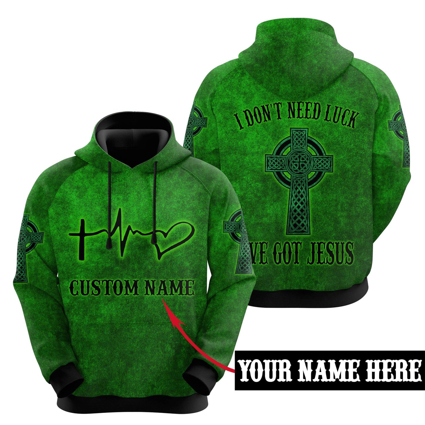 Customize Name Irish Patrick's Day 3D All Over Printed Unisex Shirt