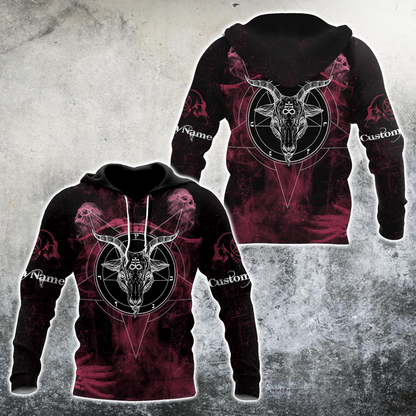 3D All Over Printed  Satanic Unisex Shirts Custom Name XT PD02022101