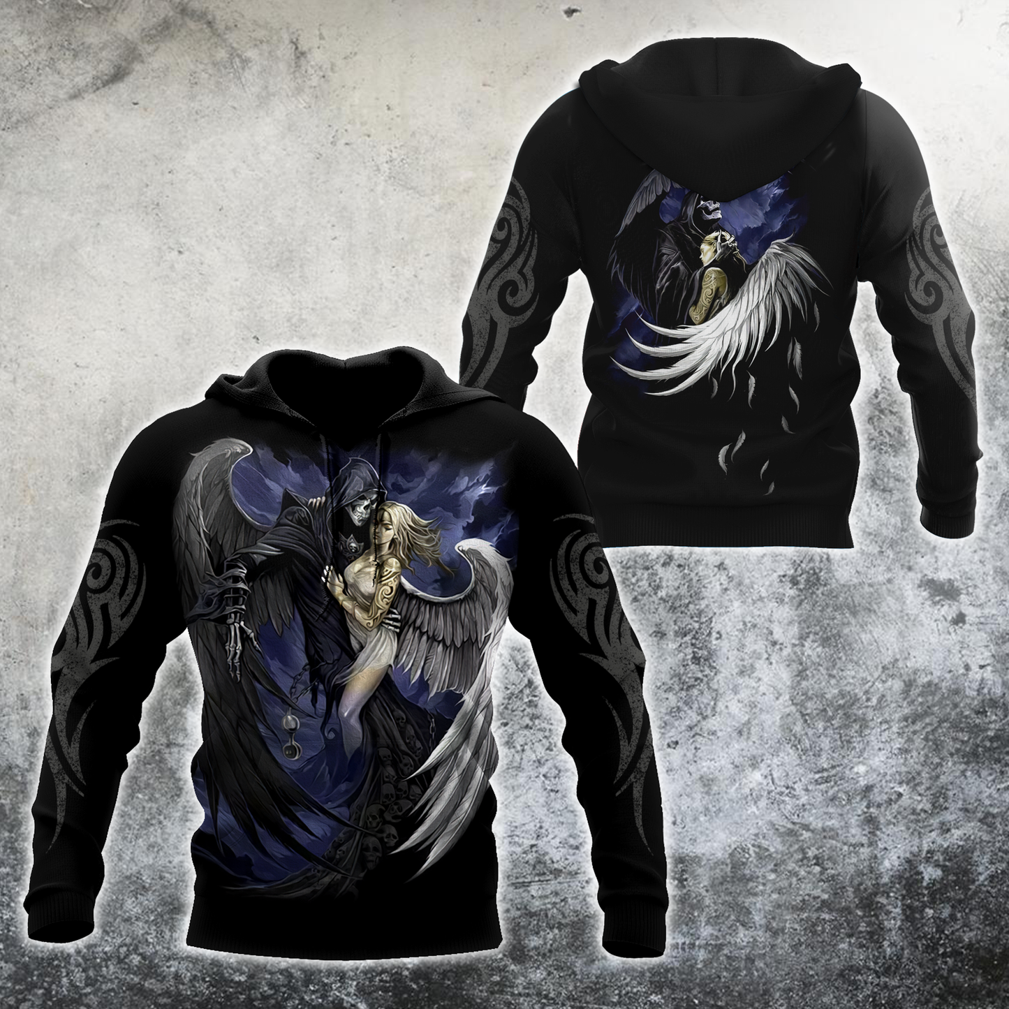 Skull And The Girl Hoodie For Men And Women MH27022101