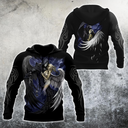Skull And The Girl Hoodie For Men And Women MH27022101