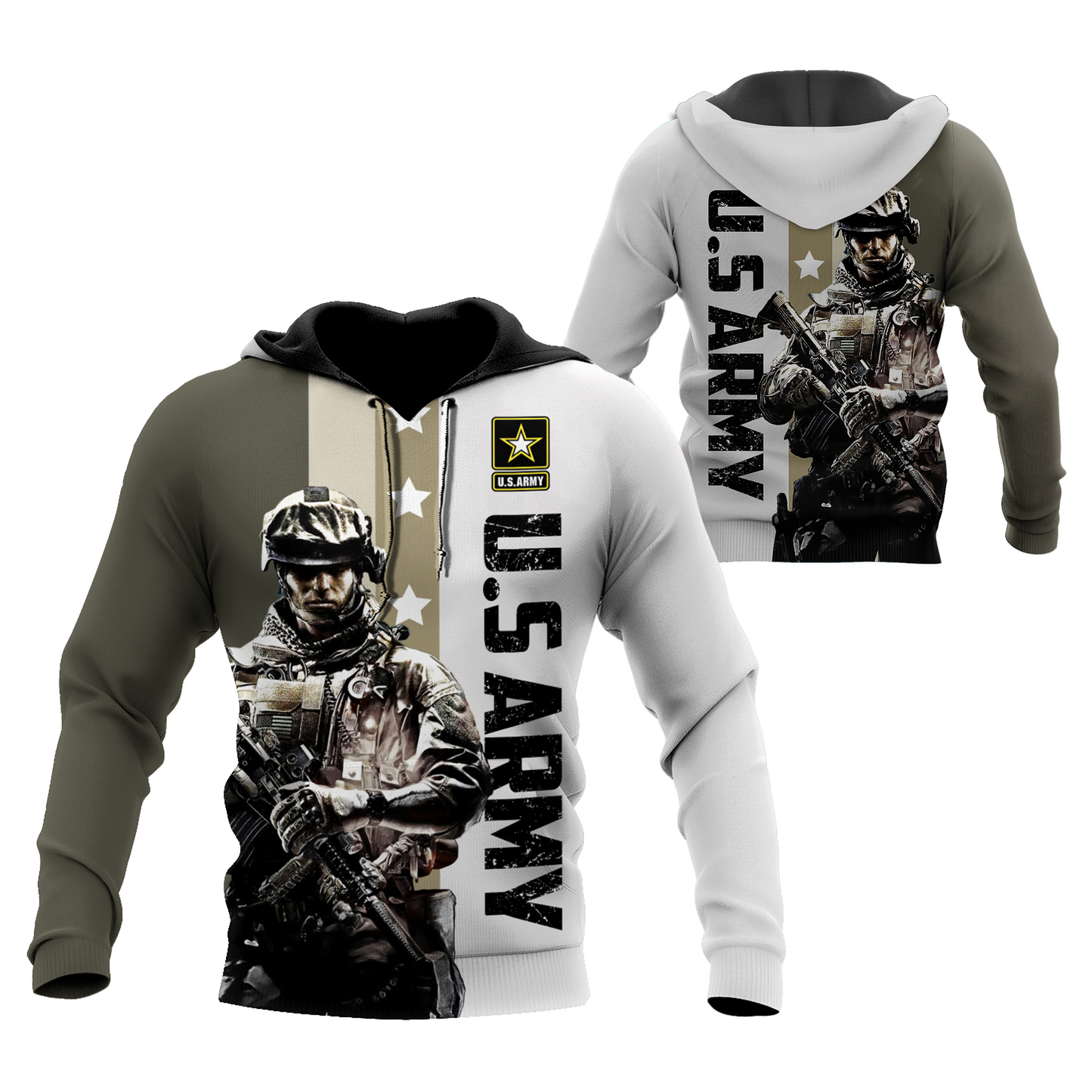 US Army 3D All Over Printed Hoodie SN24052105