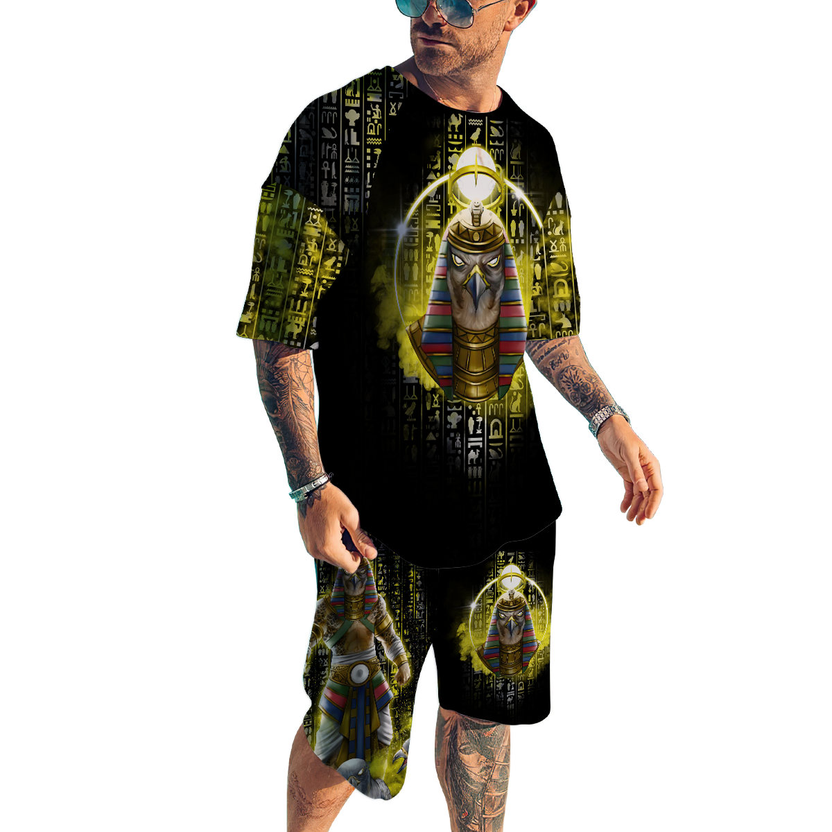 Egypt 3D All Over Printed Combo T-Shirt BoardShorts