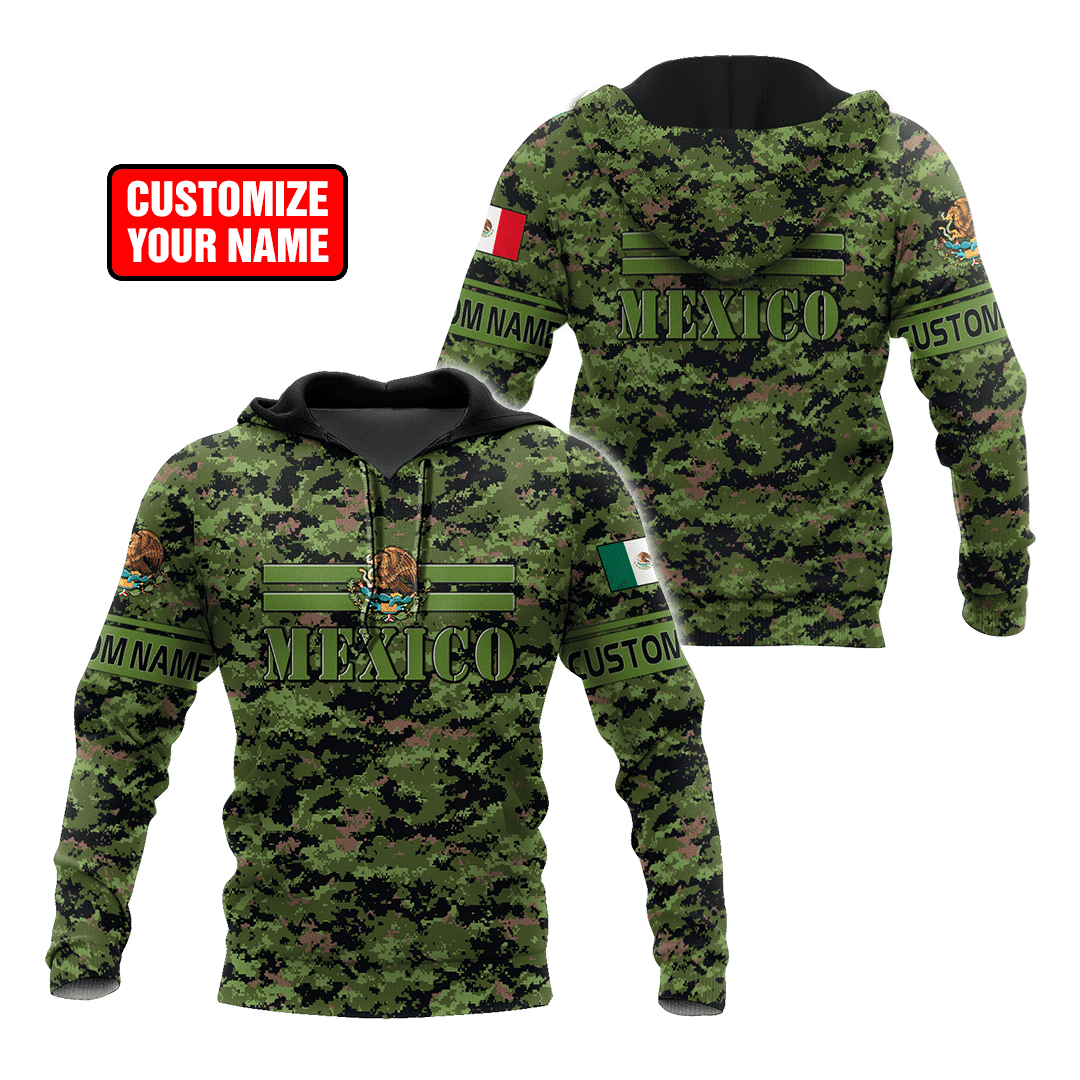 Personalized Name Mexican 3D All Over Printed Unisex Shirts