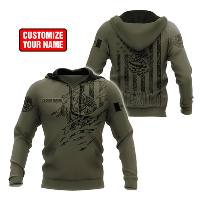 Personalized Name Mexico 3D All Over Printed Unisex Shirts