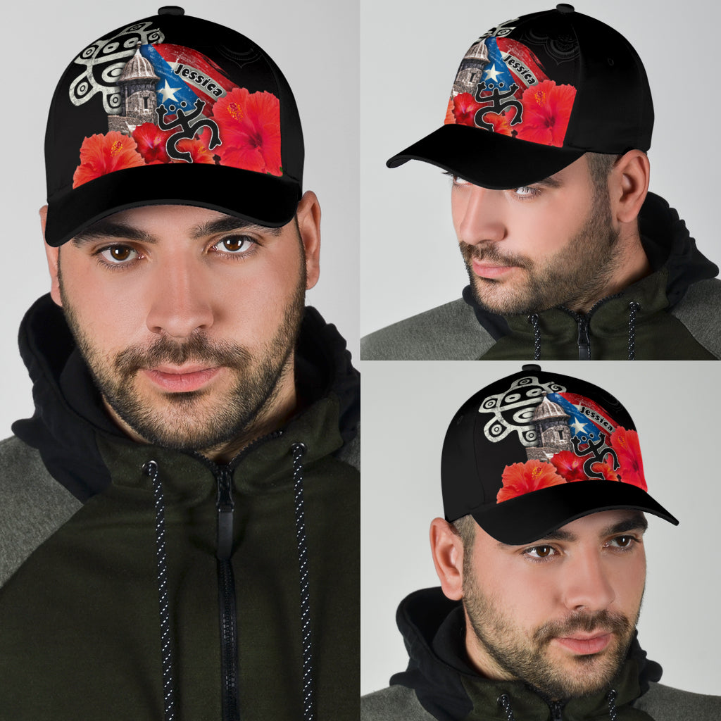 Customize Name Sol Taino Puerto Rico Classic Cap