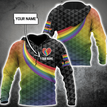 Customize Name LGBT Pride Hoodie For Men And Women DD08052105
