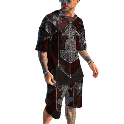 Viking 3D All Over Printed Combo T-Shirt BoardShorts