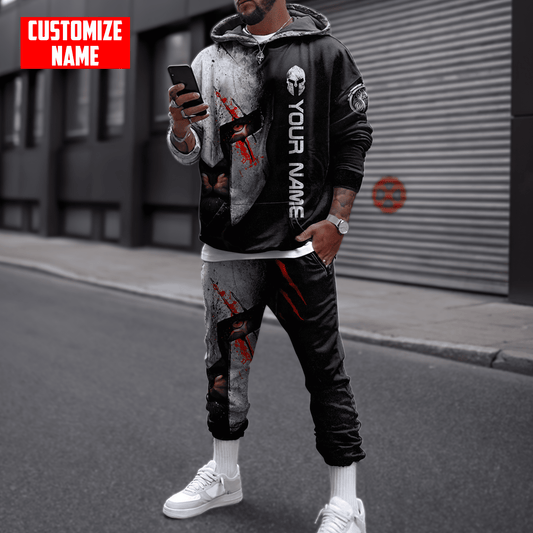 Custom Name King Lion 3D All Over Printed Combo Hoodie + Sweatpant