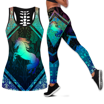 Horse Combo Legging + Tank Top 3D All Printed