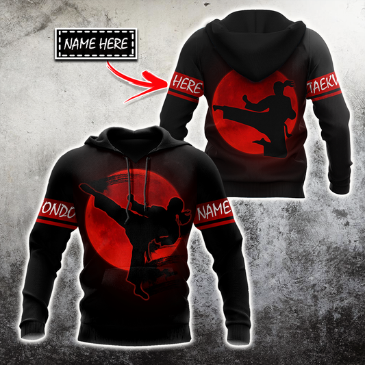 Customize Name Taekwondo Hoodie For Men And Women TNA26032103