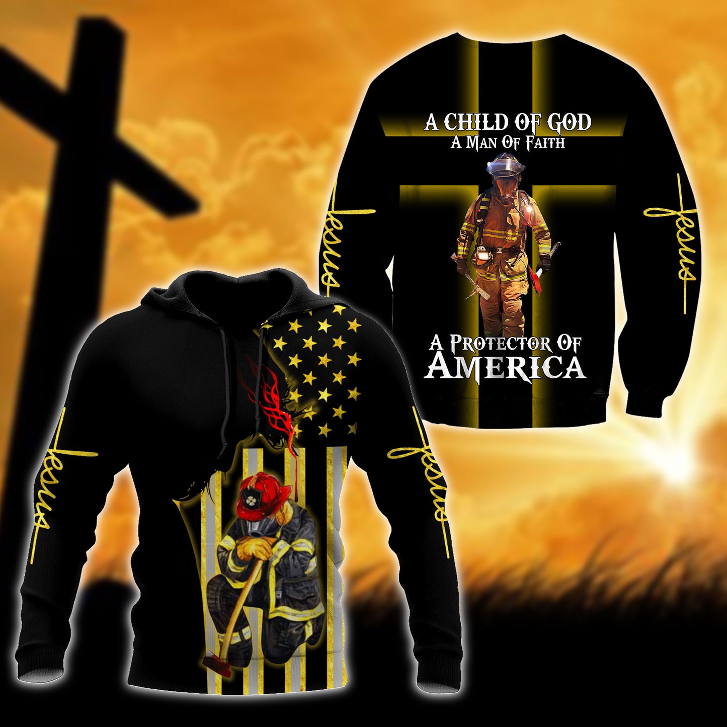 Firefighter 911 Patriot Day 3D All Over Printed Unisex Shirts