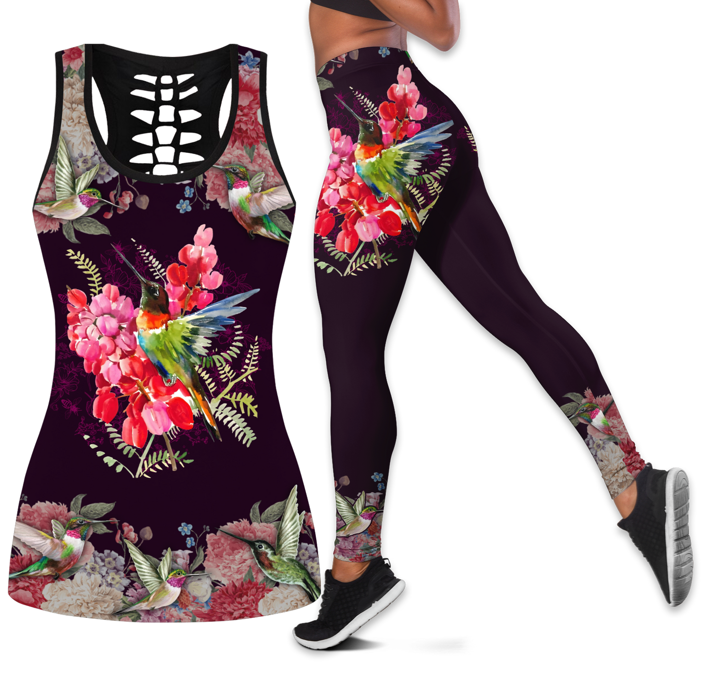 Hummingbirds Faith-Hope-Love Combo Legging+ Tank Top