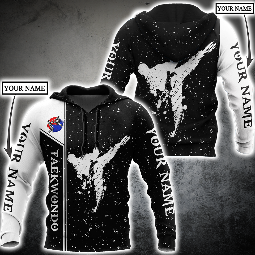 Customize Name Taekwondo Hoodie For Men And Women DD26032105