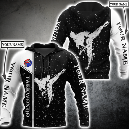 Customize Name Taekwondo Hoodie For Men And Women DD26032105