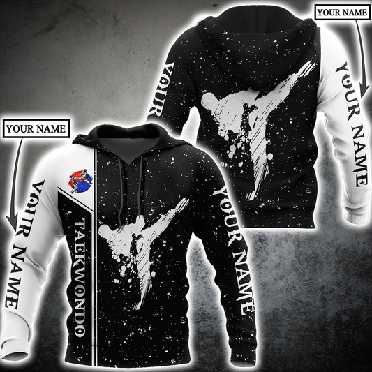 Customize Name Taekwondo Hoodie For Men And Women DD26032105