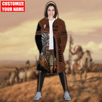 Customized Name Native American 3D All Over Printed Shirts for Women