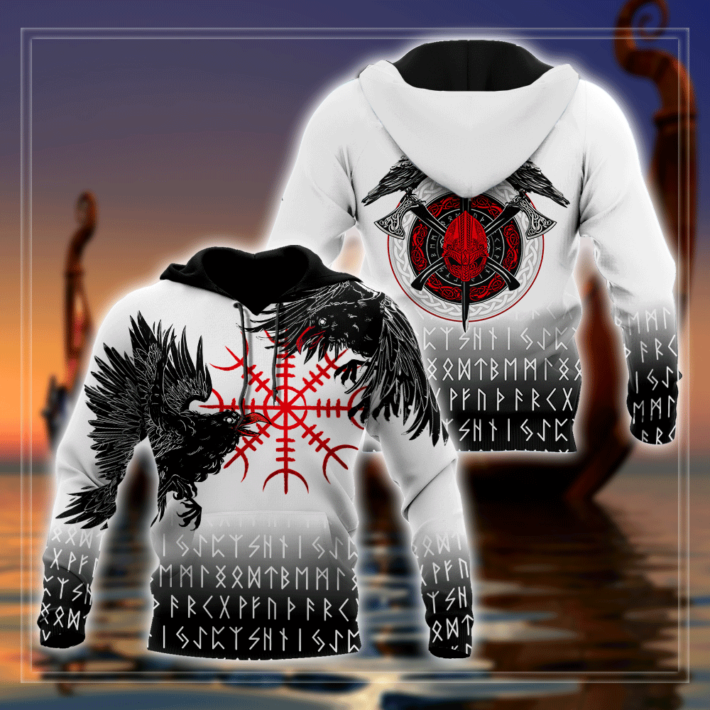 Raven Tattoo Viking Hoodie For Men And Women AM15062101