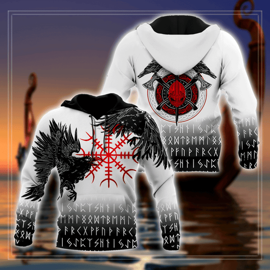 Raven Tattoo Viking Hoodie For Men And Women AM15062101