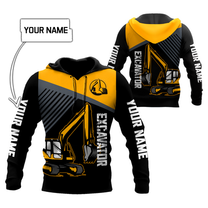 Custom Name XT Excavator 3D Printed shirts