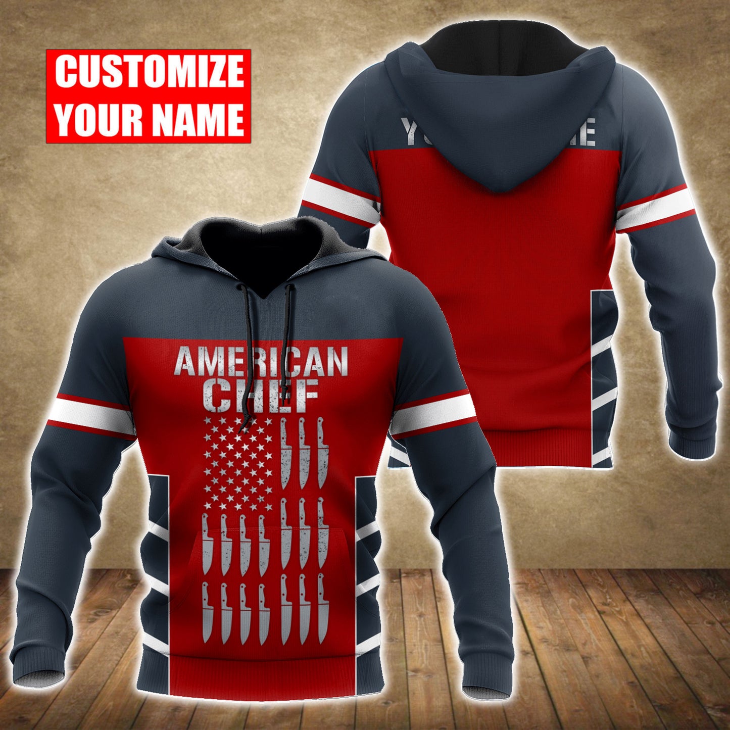 Custom Name Master Chef 3D All Over Printed Unisex Shirts