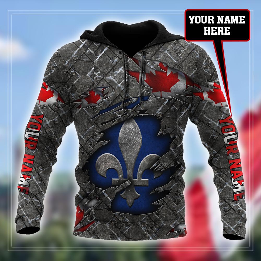 Custom Name XT Quebec 3D Printed Clothes