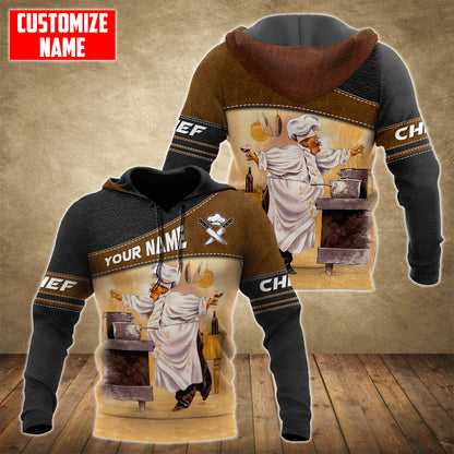 Custom Name Master Chef 3D All Over Printed Unisex Shirts