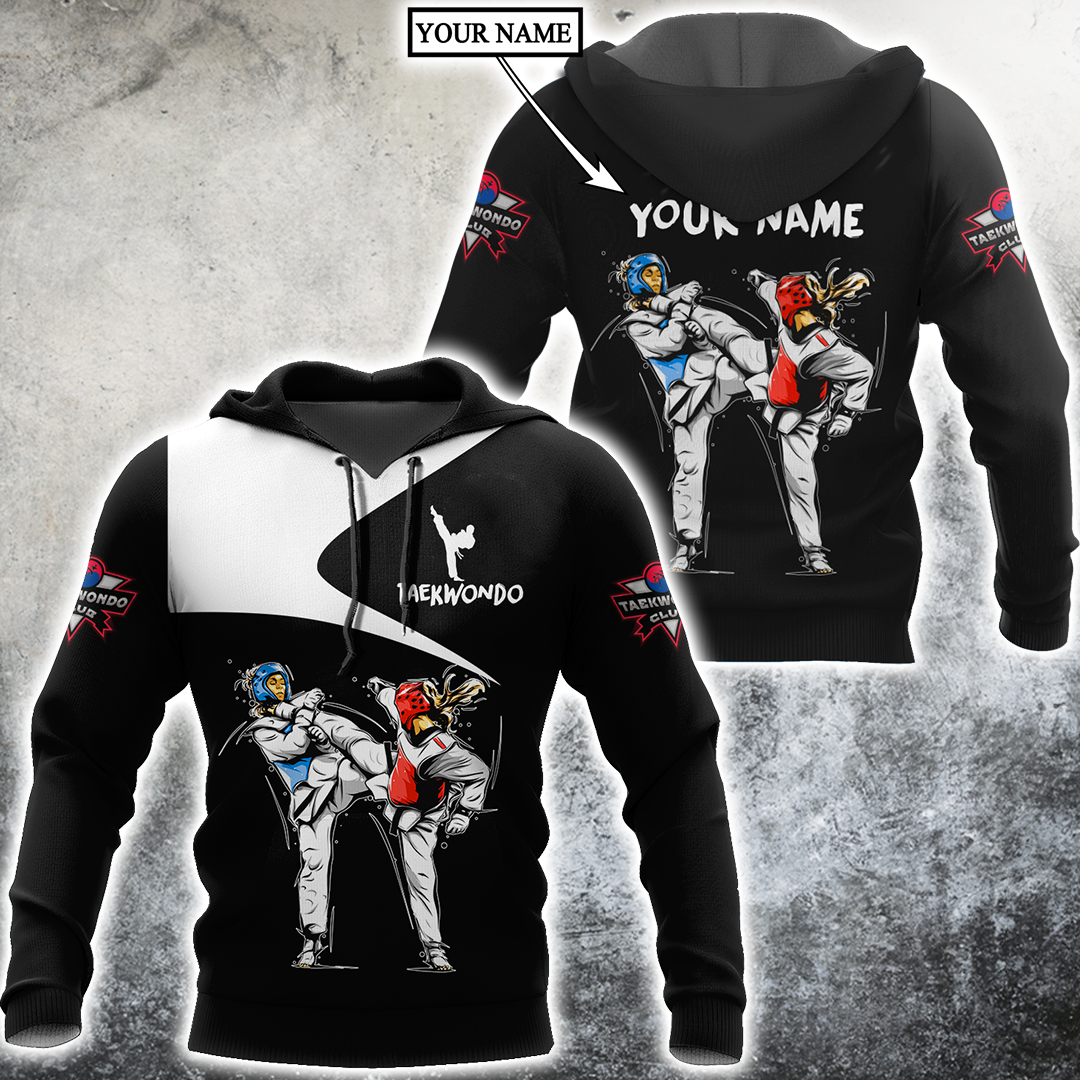 Customize Name Taekwondo Hoodie For Men And Women DD26032106