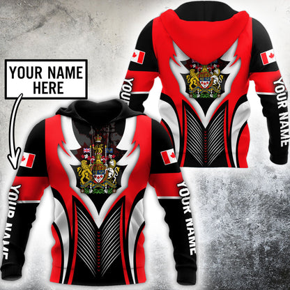 Personalized Name XT Canada Coat of Arm 3D Printed Shirts NTN29032101