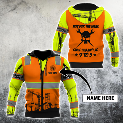 Premium Personalized Name Iron Worker 3D All Over Printed Unisex Shirt