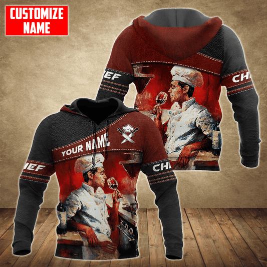 Customized Name Master Chef 3D All Over Printed Unisex Shirts