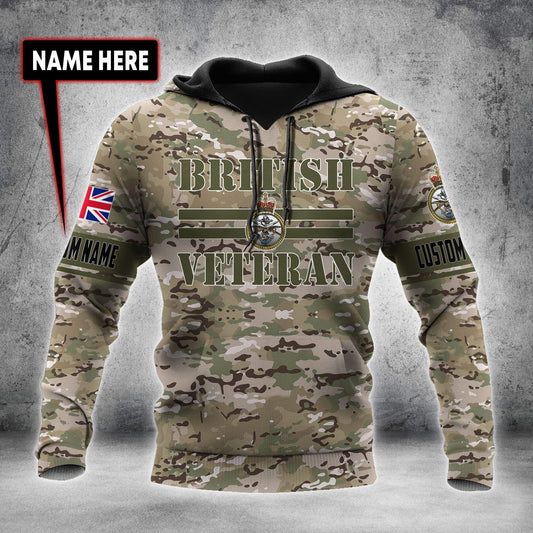 Custom Name XT British Veteran 3D Printed Shirts Pi15052105