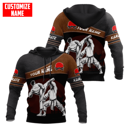 Customized Name Karate 3D All Over Printed Unisex Shirts