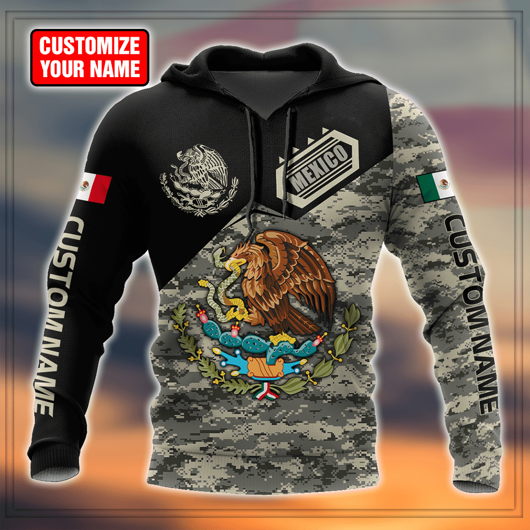 Personalized Name Mexico 3D All Over Printed Unisex Shirts