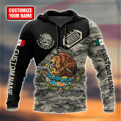 Personalized Name Mexico 3D All Over Printed Unisex Shirts