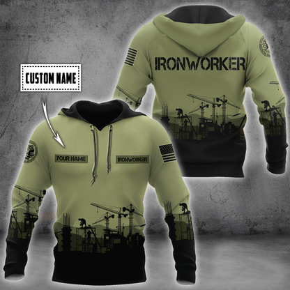 Premium Personalized 3D Printed Ironworker Shirts