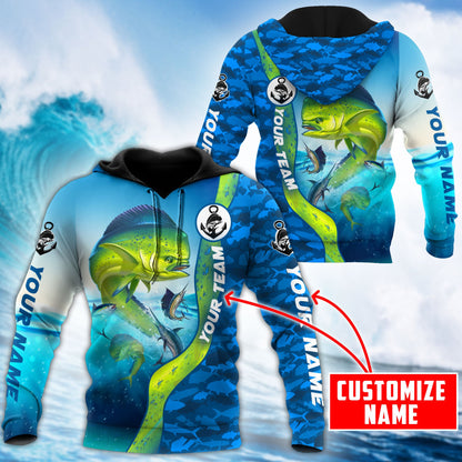 Custom name Mahi mahi fishing Team Billfish 3D Design Printed Shirts