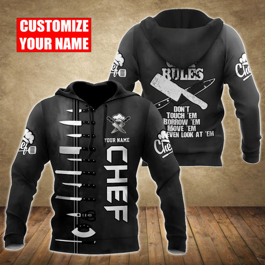 Custom Name Master Chef 3D All Over Printed Unisex Shirts