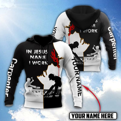 Premium In Jesus Name I Work 3D All Over Printed Unisex Shirts