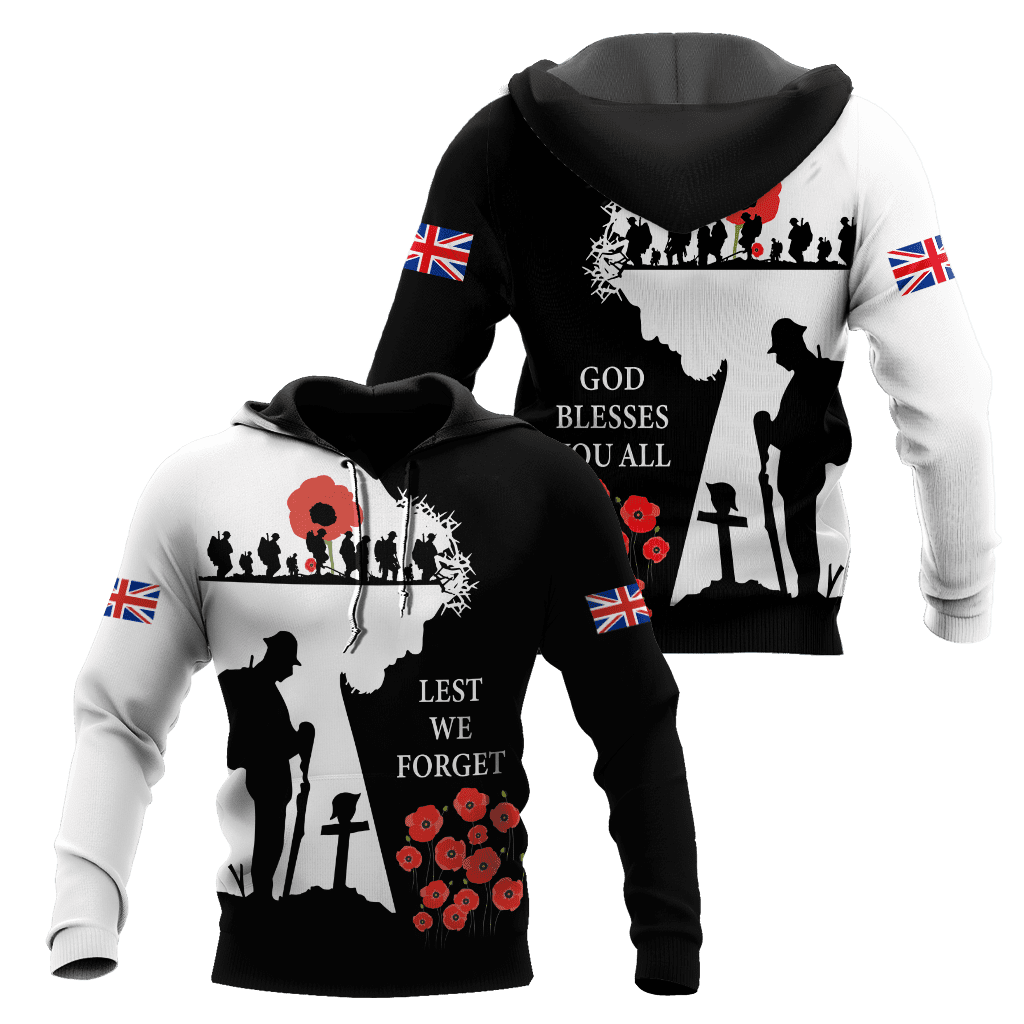 Remembrance Day Lest We Forget 3D All Over Printed Unisex Shirts