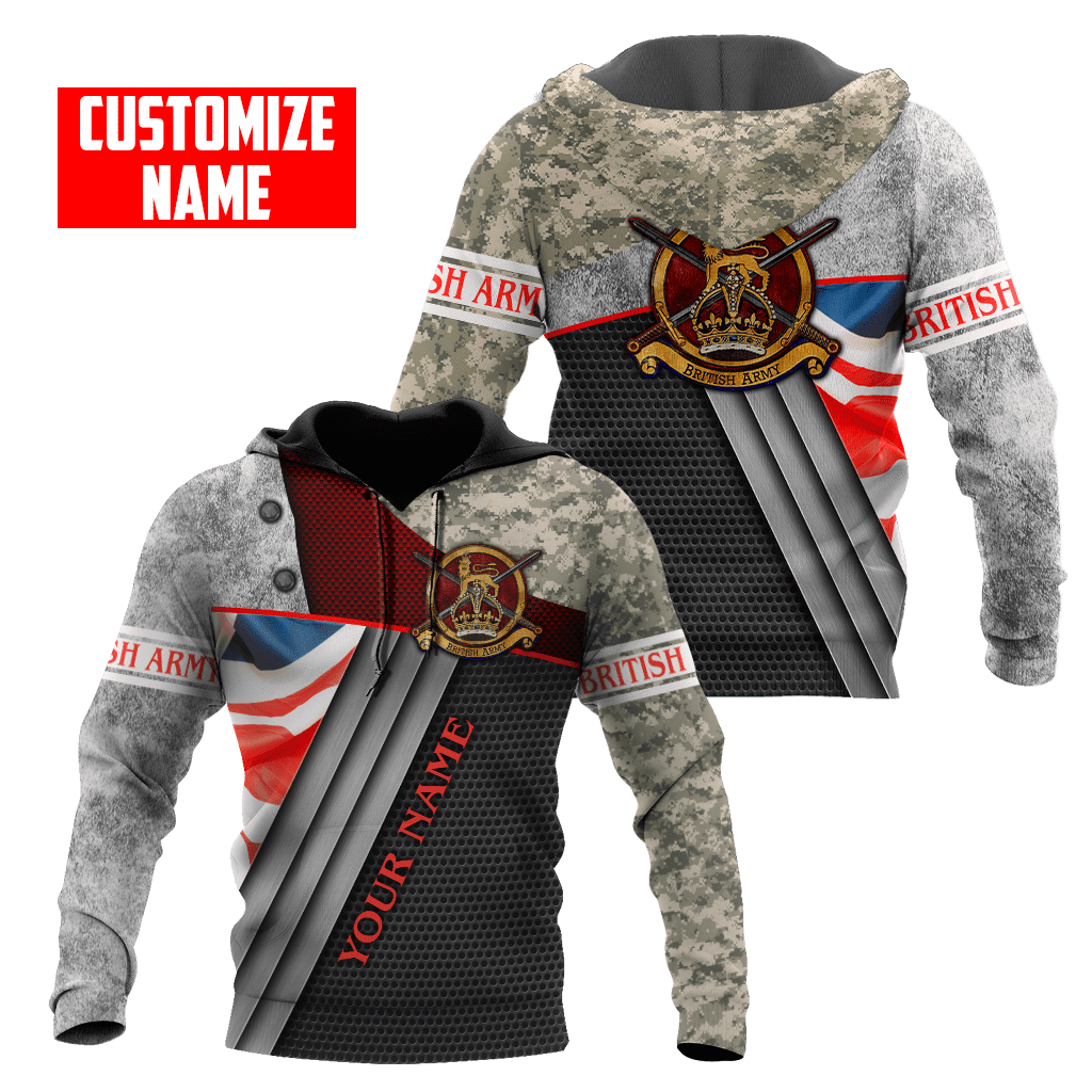 British Army 3D All Over Printed Unisex Shirts