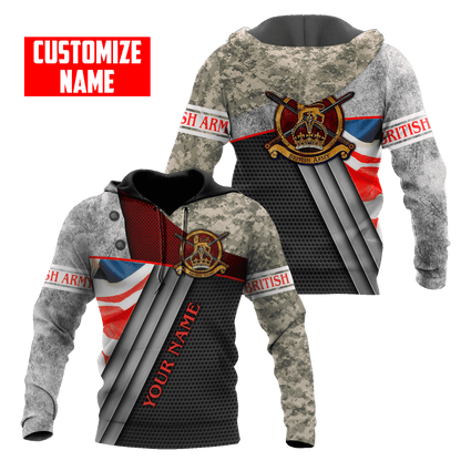 British Army 3D All Over Printed Unisex Shirts