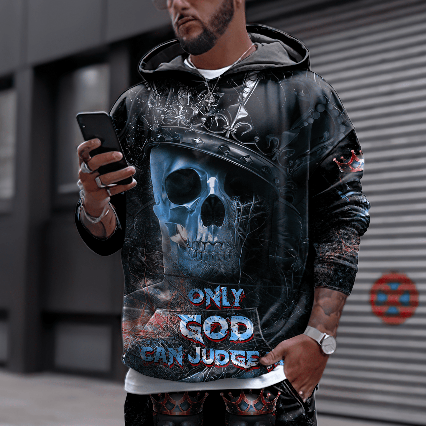 Skull 3D All Over Printed Combo Hoodie + Sweatpant